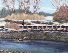 Load image into Gallery viewer, Sherwood Island Explorer - 8X10" original plein air oil painting