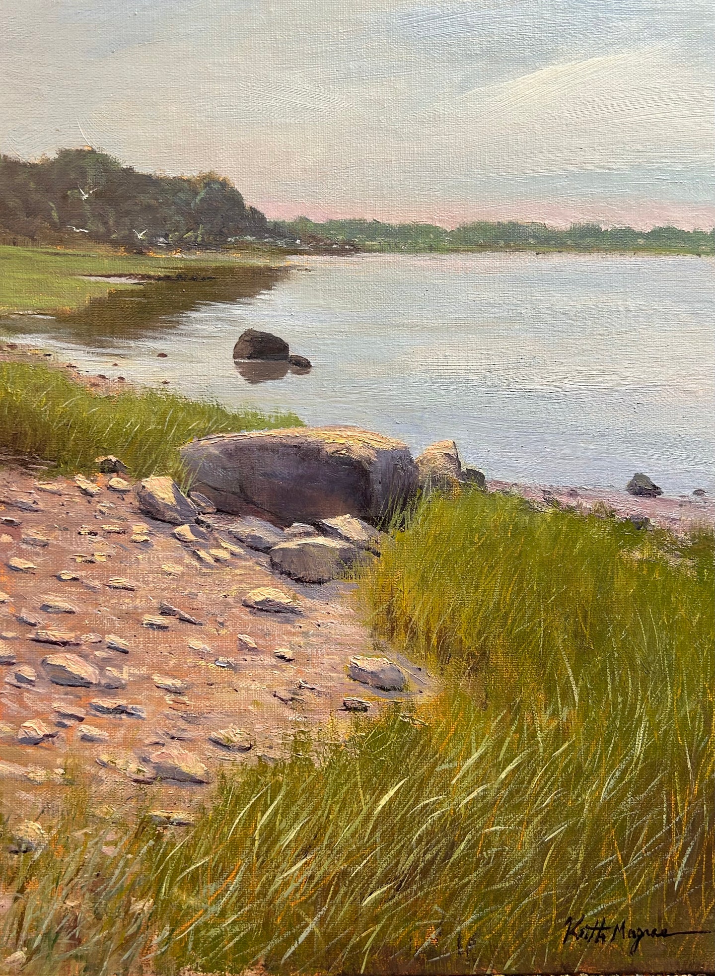 Tranquil Cove - 12X9” original oil painting