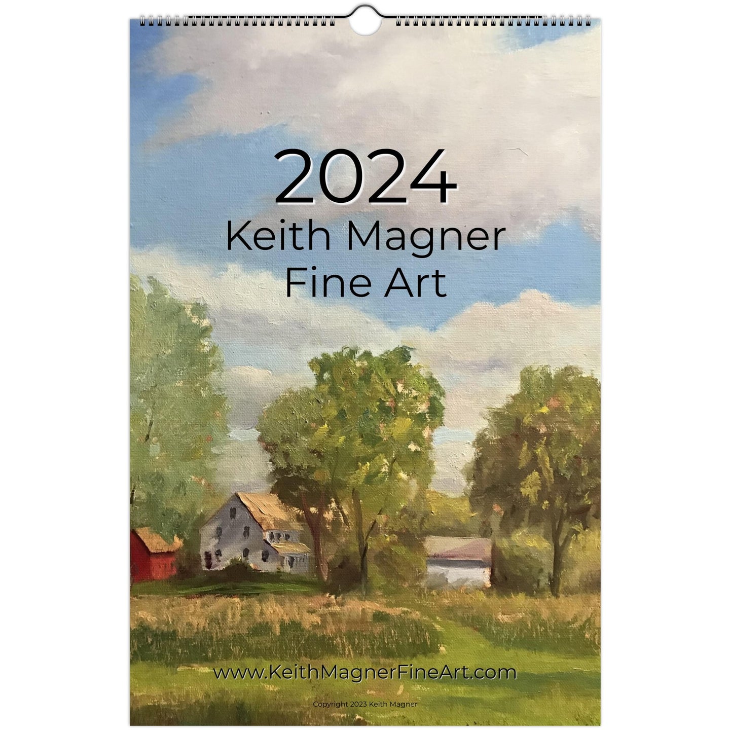 Keith Magner Fine Art 2024 Wall Calendar (US & CA Free Shipping)